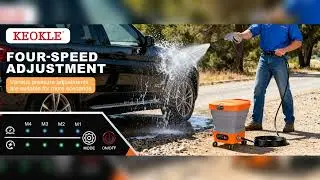 KEOKLE Portable Pressure Washer Cordless with Tank 4.5Gal