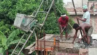 छत का स्तंभ piller करना एक middle class परिवार के लिए बहुत बड़ी बात होती है #middleclass #newhome 