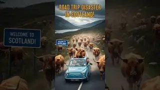 Road Trip Disaster: Unexpected Cattle Stampede in Scotland!