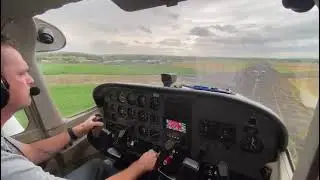 C172 Landing at Sleap Airfield