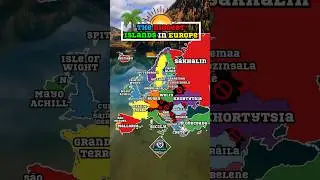 The biggest Islands in Europe #shorts