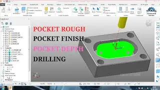 POWERMILL PROGRAMING FOR BEGINNERS!! POWERMILL ROUGHING, FINISHING TOOL PATH