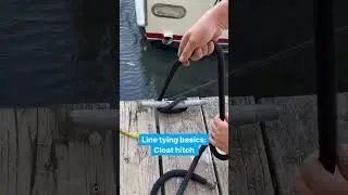 Tying a Cleat Hitch like a Pro in Under 10 seconds -- Simple Boating Knots.
