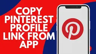 How to copy pinterest profile link from app