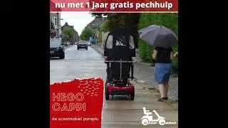 Hego Cappi - de scootmobielparaplu.  #scootmobiel #hegomobile