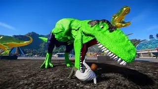 Heroic Dino Clash! Wolverine Malusaurus, Venom Megalodon, and Spiderman Chomper Battle!