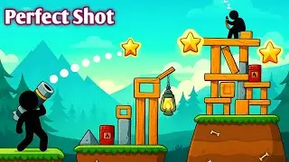 Stickman perfect shot| Stickman shooting gameplay 