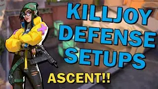 KILLJOY COMPETITIVE DEFENSE SETUPS ASCENT!! VALORANT COMP SETUPS!!!
