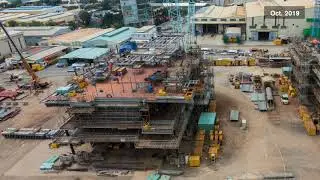 Gallaf B1   Topsides Fabrication (Timelapse)