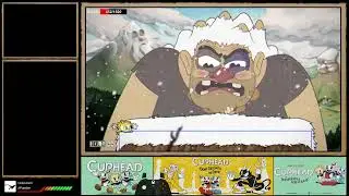 Cuphead DLC - Glumstone the Giant Speedrun in 49s | Lobber, Spread and Chalice Loadout