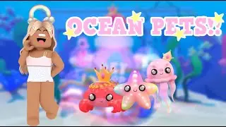 🌊HATCHING NEW OCEAN PET PODS!!🌸 Roblox Overlook Bay