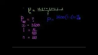 Present Value of an annuity example1