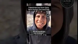 Palestinian boy from Gaza  &lsquo;We&rsquo;re hungry and need help&rsquo; #gaza #palestine #food #water
