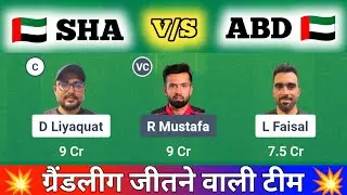 SHA vs ABD Dream11 Prediction, Sharjah vs AbuDhabi D10, SHA vs ABD Dream11 Team Prediction