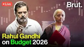Leader of Opposition Rahul Gandhi reacts to Budget 2026