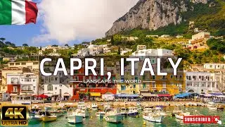 Travel Around Capri Italy 4K | Nature Relaxation Film - Calming Piano Music