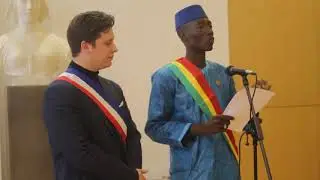 visite du maire de fatao ( mali ) a la mairie tremblay en france - 2017