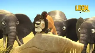 Leon Says | Leon the Lion | 60' Compilation | Crazy animals