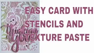 Easy cards with STENCILS and texture or grit paste Lydia Gottipalli Fine Art @sugoliart