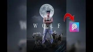 Picsart Wolf Manipulation Photo Editing, Sony Jackson || Shipan Edits