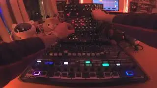 Techno Jam with Arturia Minibrute 2s and Moog Mother-32, DFAM and Subharmonicon