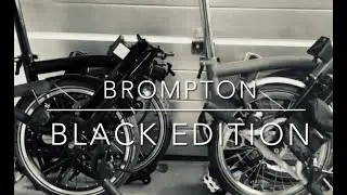 What are the differences between a standard and a black edition Brompton folding bike?