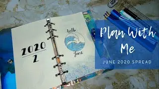 Plan With Me JUNE 2020 | Iridescent A6 binder Journal