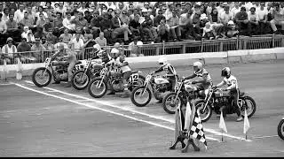 A line up of famous hot shoes vintage flat track racing #flattrackracing #motorcycle #vintage 
