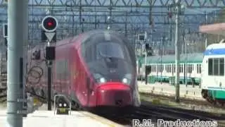 (HD) Trains at Florence Santa Maria Novella 06/04/13