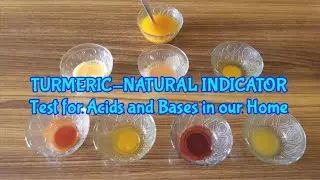 TURMERIC - NATURAL INDICATOR! Test for Acids and Bases in our Home