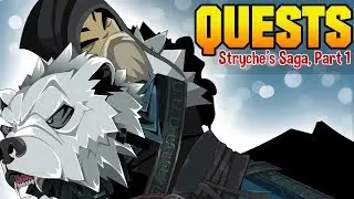 =AQW= HUNTER'S MOON CLAN (FULL WALKTHROUGH) - STRYCHE'S SAGA PART 1 | AQWorlds 2019
