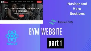 React tailwind css gym website | react tailwindcss website - part 01