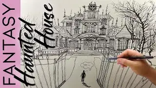 Drawing Scary Haunted NoEnd House Dark Comic Speed Draw for Creepypasta Horror Stories Darksouls FR