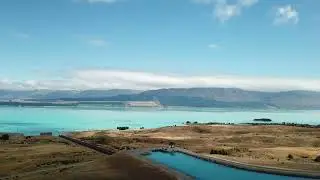 Turquoise Glacial Lake & Braided River | Scenic New Zealand Landscape AmbienceDo
