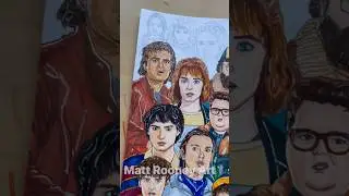 Рисунок Стива Харрингтона из сериала &laquo;Очень странные дела&raquo;, 5 сезон.