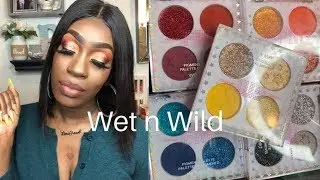 Affordable Wet n Wild Fantasy Makers Neon Collection on dark skin Review Tutorial