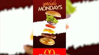 Making burger poster animation on AE.