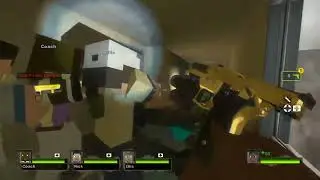 (Xbox 360) Minecraft Left 4 Dead 2 mod (with some modded halo 3 gameplay)
