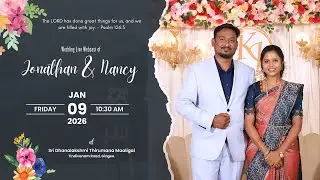 Wedding Ceremony | Keren Nancy & Jonathan Jebaraj