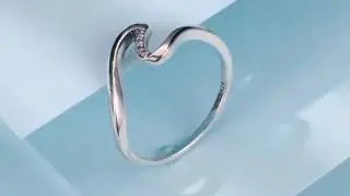 Sterling Silver Wave Ring