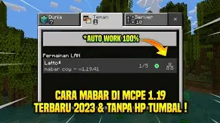 CARA MABAR/MULTIPLAYER DI MCPE 1.19 TANPA HP TUMBAL - TERBARU 2023!!