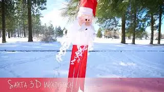 Santa 3D Windsock | KiteGarden.com