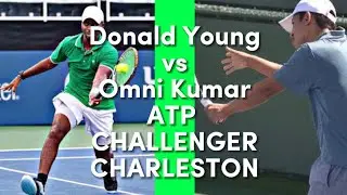 Donald Young vs Omni Kumar! ATP CHALLENGER Charleston! (Highlights)