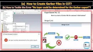 How to Create Gerber Files in CST?|Resolve No layer could be determined for the Gerber export issue!
