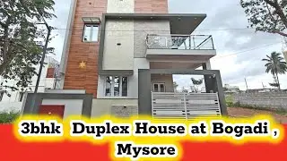 Brand New 3bhk Duplex House for sale at Bogadi ,Near Ring Road.Mysore