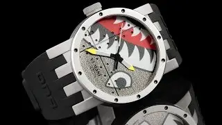 Invicta 11651 46mm DNA Bomber Fighter Plane Nose Art Silicone Strap Watch
