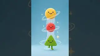 Circle, Square, Triangle Dance 🎶 | Shape Song for Kids | Preschool Learning #shorts #circle #square