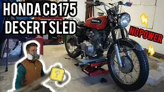 #barnfind 1972 Honda CB175 Desert Sled Build Episode 6 #exhaust #custom