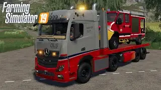 FS19 - Transporting a new IVECO Truck for FIREFIGHTERS - Farming Simulator 2019 Truck Mod