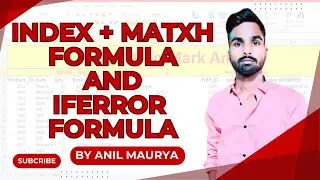 Excel - INDEX + MATCH Formula & IFERROR Formula In MS Excel | How to Use Index And Match Formula